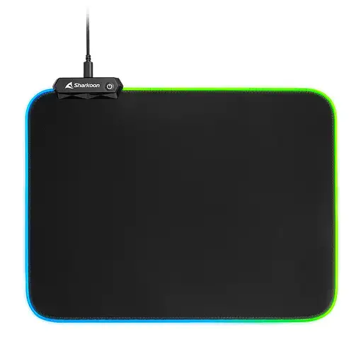 Sharkoon 1337 RGB V2 Gaming Mat Alfombrilla de ratón para juegos Negro