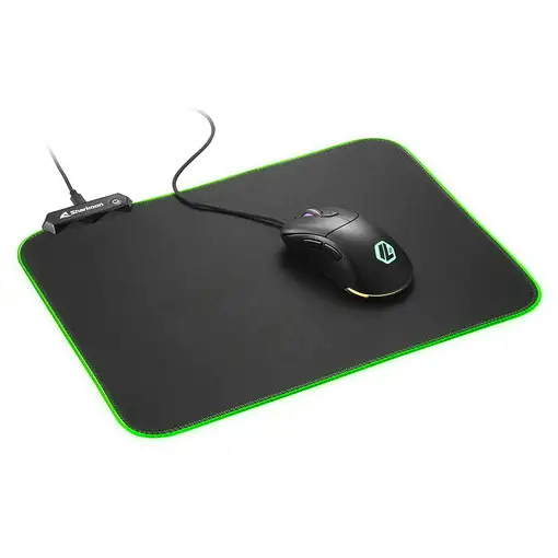 Sharkoon 1337 RGB V2 Gaming Mat Alfombrilla de ratón para juegos Negro