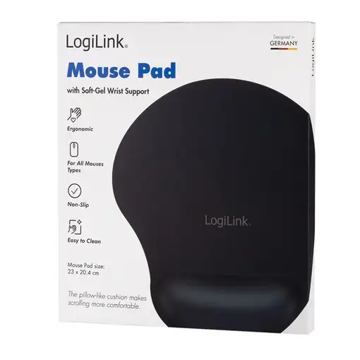 LogiLink ID0027 alfombrilla para ratón Negro