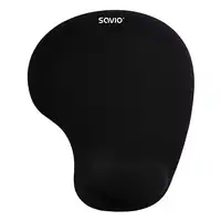 Savio MP-01B mouse pad black Negro