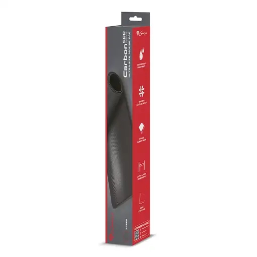 GENESIS Carbon 500 Ultra Wave Alfombrilla de ratón para juegos Negro, Gris