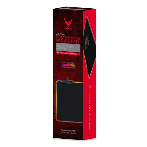 Varr OVMPLB alfombrilla para ratón Alfombrilla de ratón para juegos Negro