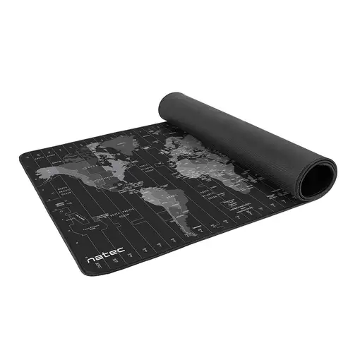 NATEC Time Zone Map Maxi Negro, Gris