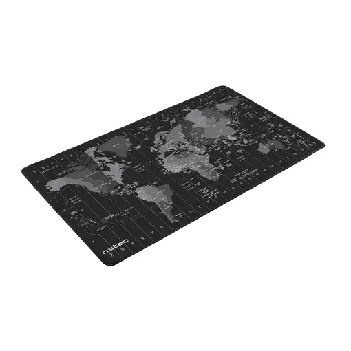 NATEC Time Zone Map Maxi Negro, Gris