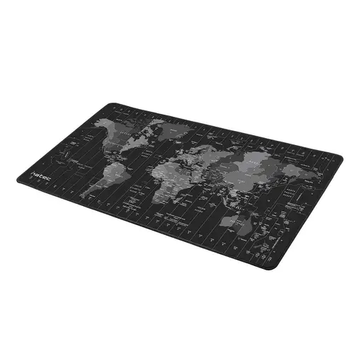 NATEC Time Zone Map Maxi Negro, Gris