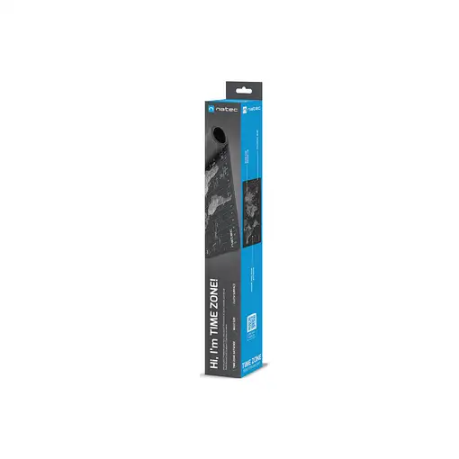 NATEC Time Zone Map Maxi Negro, Gris