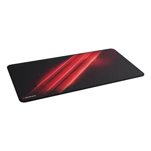GENESIS Carbon 500 Maxi Flash G2 Alfombrilla de ratón para juegos Negro, Rojo