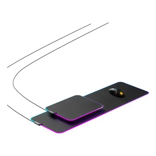 Steelseries QcK Prism Cloth XL Alfombrilla de ratón para juegos Negro