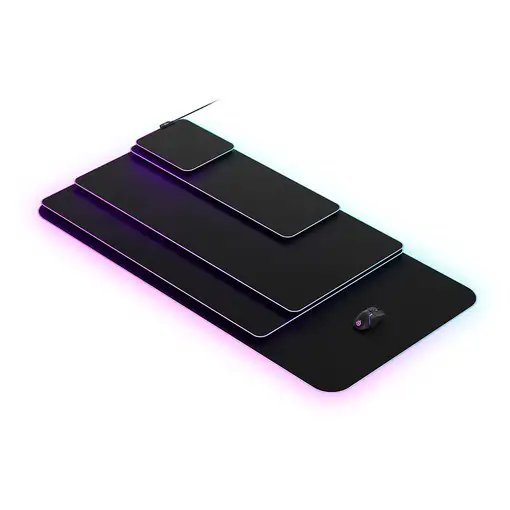 Steelseries QcK Prism Cloth XL Alfombrilla de ratón para juegos Negro