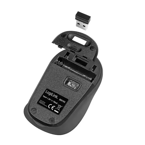 LogiLink ID0193 ratón Oficina mano derecha RF inalámbrico Óptico 1600 DPI