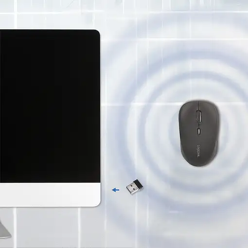 LogiLink ID0193 ratón Oficina mano derecha RF inalámbrico Óptico 1600 DPI
