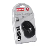 Activejet AMY-213 ratón Oficina Ambidextro RF inalámbrico Óptico 1600 DPI