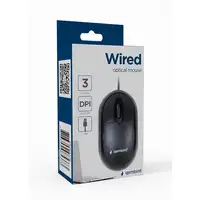 Gembird MUS-U-01 ratón Ambidextro USB tipo A Óptico 1000 DPI