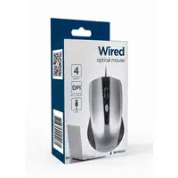 Gembird MUS-4B-01-BS ratón Oficina Ambidextro USB tipo A Óptico 1200 DPI