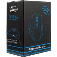 Inter-Tech M-230 ratón Oficina mano derecha RF inalámbrico Óptico 1600 DPI