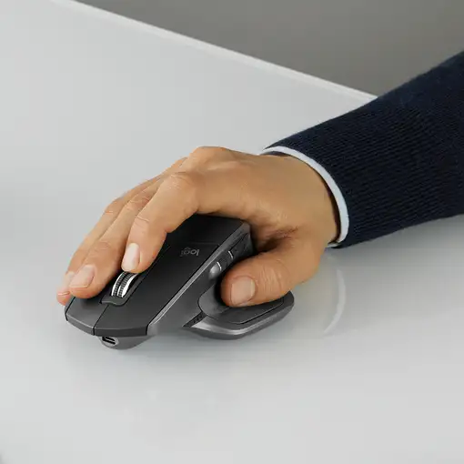 Logitech MX Master 2S Wireless Mouse ratón Oficina mano derecha RF Wireless + Blue