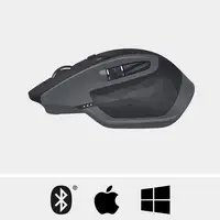 Logitech MX Master 2S Wireless Mouse ratón Oficina mano derecha RF Wireless + Blue