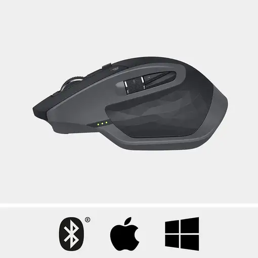 Logitech MX Master 2S Wireless Mouse ratón Oficina mano derecha RF Wireless + Blue