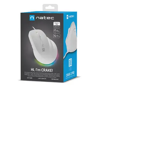NATEC Crake 2 Pro ratón Universal mano derecha USB tipo A Óptico 12800 DPI