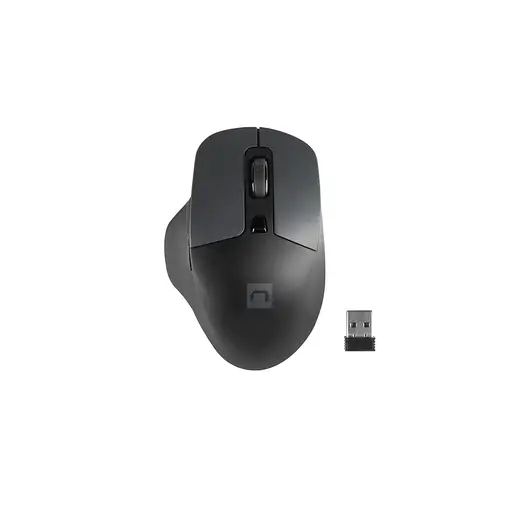 NATEC BlackBird 2 ratón Oficina Ambidextro RF inalámbrico IR LED 1600 DPI