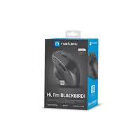 NATEC BlackBird 2 ratón Oficina Ambidextro RF inalámbrico IR LED 1600 DPI