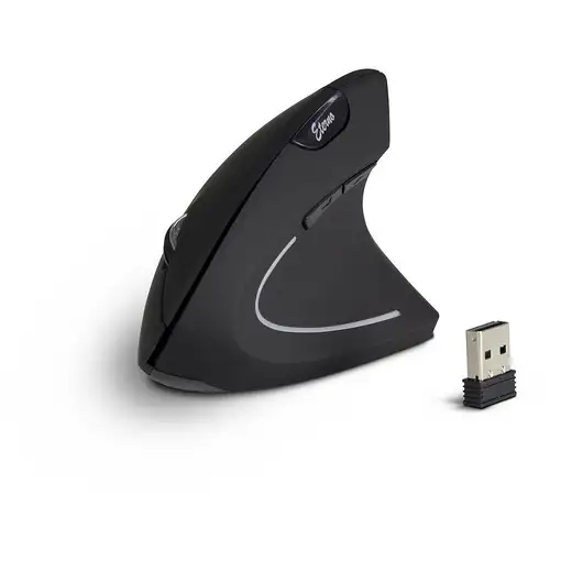 Inter-Tech KM-206R ratón Oficina Ambidextro RF inalámbrico Óptico 1600 DPI