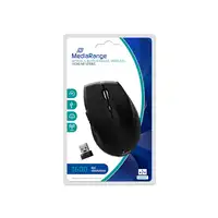 MediaRange MROS208 ratón Oficina mano derecha RF inalámbrico Óptico 1600 DPI