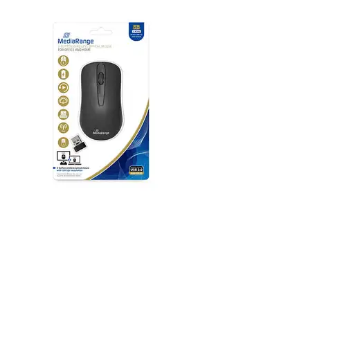 MediaRange MROS209 ratón Oficina mano derecha RF inalámbrico Óptico 1200 DPI