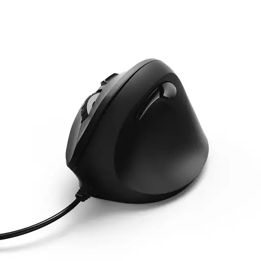 Hama | Ratón EMC-500 con cable, ratón ergonómico, hasta 1800 ppp, 6 botones, color
