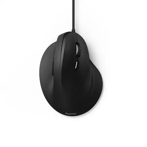 Hama | Ratón EMC-500 con cable, ratón ergonómico, hasta 1800 ppp, 6 botones, color