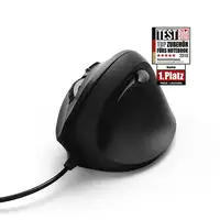 Hama | Ratón EMC-500 con cable, ratón ergonómico, hasta 1800 ppp, 6 botones, color