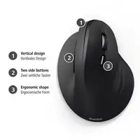Hama | Ratón EMC-500 con cable, ratón ergonómico, hasta 1800 ppp, 6 botones, color