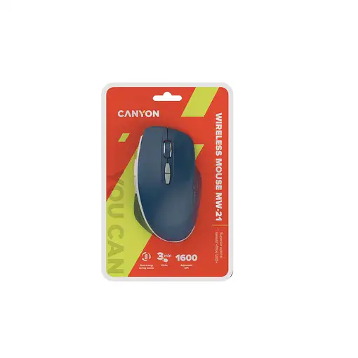 Canyon MW-21 ratón Oficina mano derecha RF inalámbrico Óptico 1600 DPI