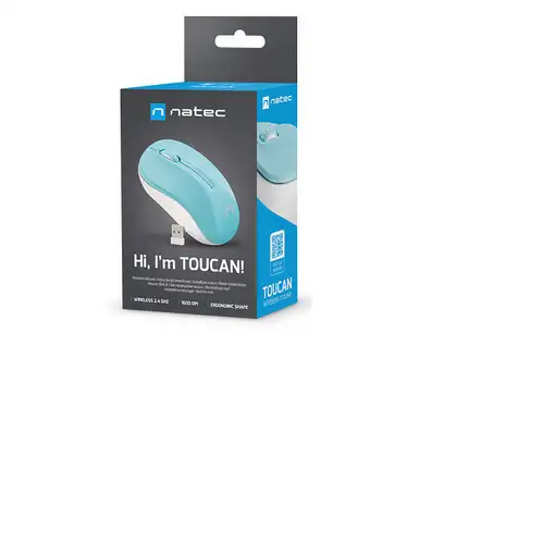 NATEC NMY-1651 ratón Oficina Ambidextro Bluetooth 1600 DPI