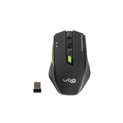 uGo MY-04 ratón Oficina mano derecha RF inalámbrico Óptico 1800 DPI