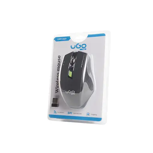 uGo MY-04 ratón Oficina mano derecha RF inalámbrico Óptico 1800 DPI
