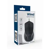Gembird MUS-3B-02 ratón Oficina Ambidextro USB tipo A Óptico 1000 DPI