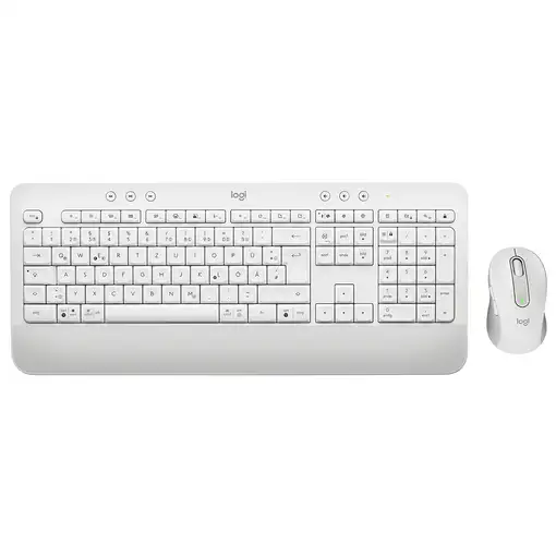 Logitech 920-011022 teclado Ratón incluido Oficina Bluetooth QWERTZ Alemán Blanco