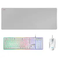 Mars Gaming MCPXWFR, Combo Teclado H-Mech FRGB, Ratón Ultraligero 10000DPI y Alfom