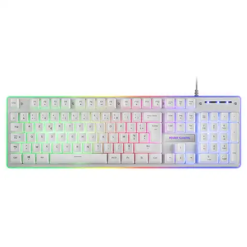 Mars Gaming MCPXWFR, Combo Teclado H-Mech FRGB, Ratón Ultraligero 10000DPI y Alfom