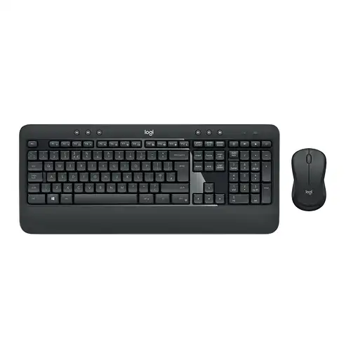 Logitech 920-008675 teclado Ratón incluido Universal USB QWERTZ Alemán Negro, Blan