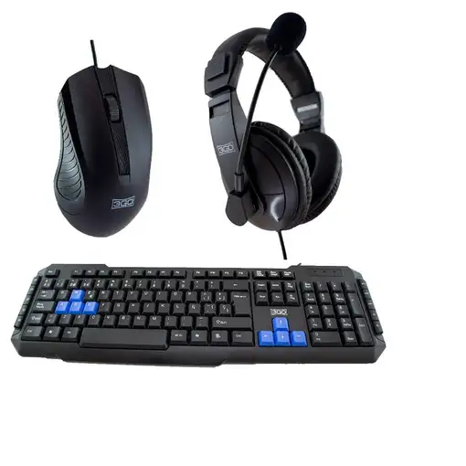 3GO COMBODRILEH2 teclado Ratón incluido Juego USB QWERTY Negro