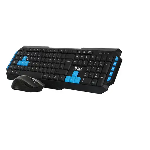 3GO COMBODRILEH2 teclado Ratón incluido Juego USB QWERTY Negro