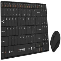 Esperanza EK122K teclado Ratón incluido RF inalámbrico QWERTY Negro