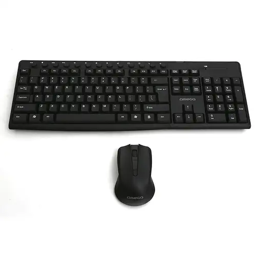 Omega OKM071BES teclado Ratón incluido Universal RF inalámbrico QWERTY Español Neg