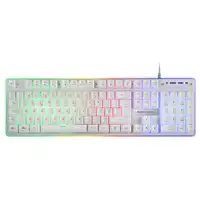 Mars Gaming MCPXWPT, Combo Teclado H-Mech+Ratón Ultraligero+Alfombrilla XXL, Blanc