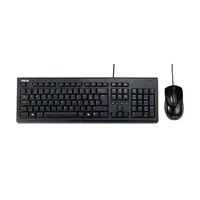 ASUS U2000 Keyboard + Mouse Set teclado Ratón incluido Universal USB Negro