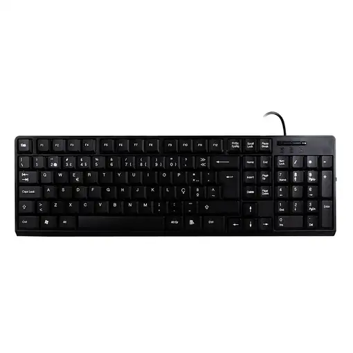 UNYKAch 50536 teclado Ratón incluido Oficina USB QWERTY Portugués Negro
