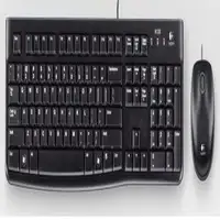 Logitech Desktop MK120 teclado Ratón incluido USB QWERTY Portugués Negro