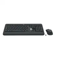 Logitech 920-008676 teclado Ratón incluido Universal USB AZERTY Francés Negro, Bla